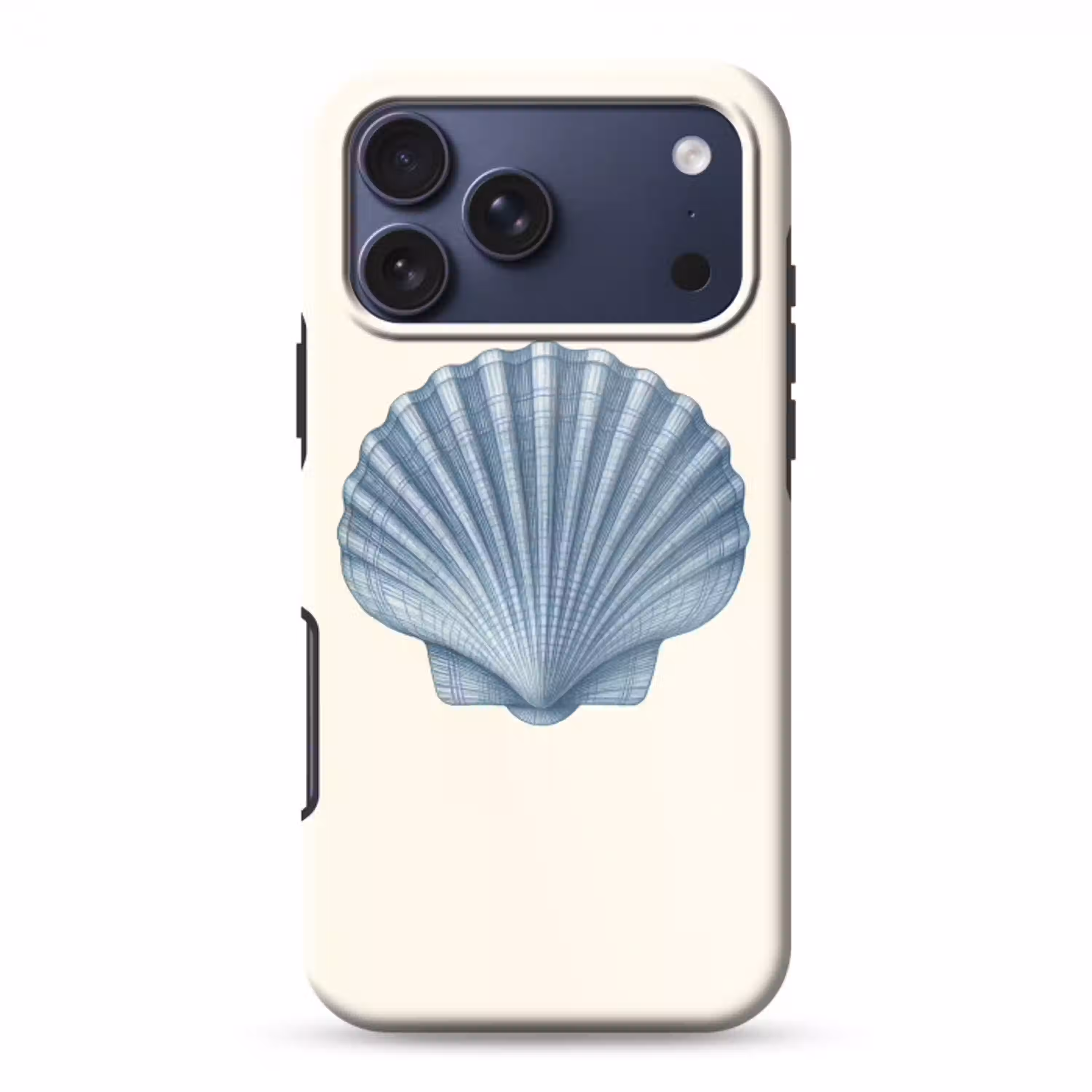Ribbels - Blauw - Schelp Toughcase MagSafe Apple iPhone 17 Pro Max klein -3d