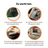 Mozaïek - Veld - Tulpen - Kleurrijk Inductie beschermer vinyl 3mm klein -zzzzzzz-td-werking