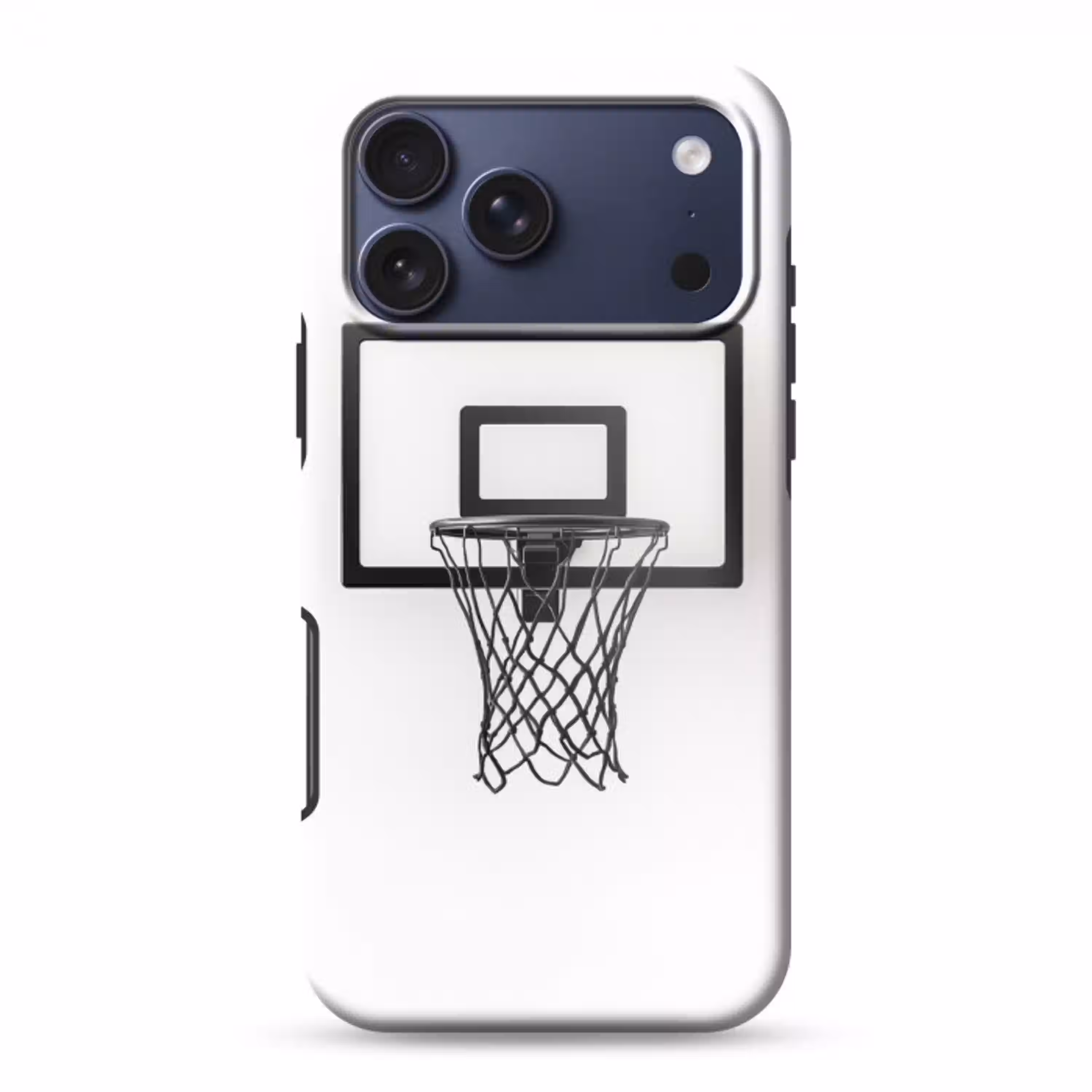 Basketbalbord - Minimalistisch - Zwart Toughcase MagSafe Apple iPhone 17 Pro Max klein -3d