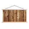 Hout - Planken - Bruin textielposter latten blank klein -3d