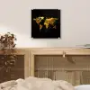 Wereldkaart - Goud - Druipen - Zwart plexiglas 5mm klein -sfeer4