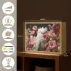 Kaketoe - Dier - Natuur - Botanisch - Bloemen - Roze Light Box met batterij (Wandlamp) middel -USP_websiteoverzichtNL