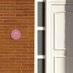 Oudroze - Klassiek Naambord Rond klein -sfeer3-rond-XS