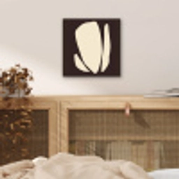 Kunst - Modern - Bruin - Abstract aluminium wit klein -sfeer3