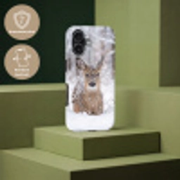 Hert - Sneeuw - Bos - Dieren - Vertederend Toughcase MagSafe Apple iPhone 17 klein -USP_PrintM_NL