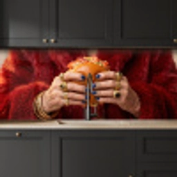 Broodje - Bontjas - Goud keuken achterwand 2 middel -sfeer1