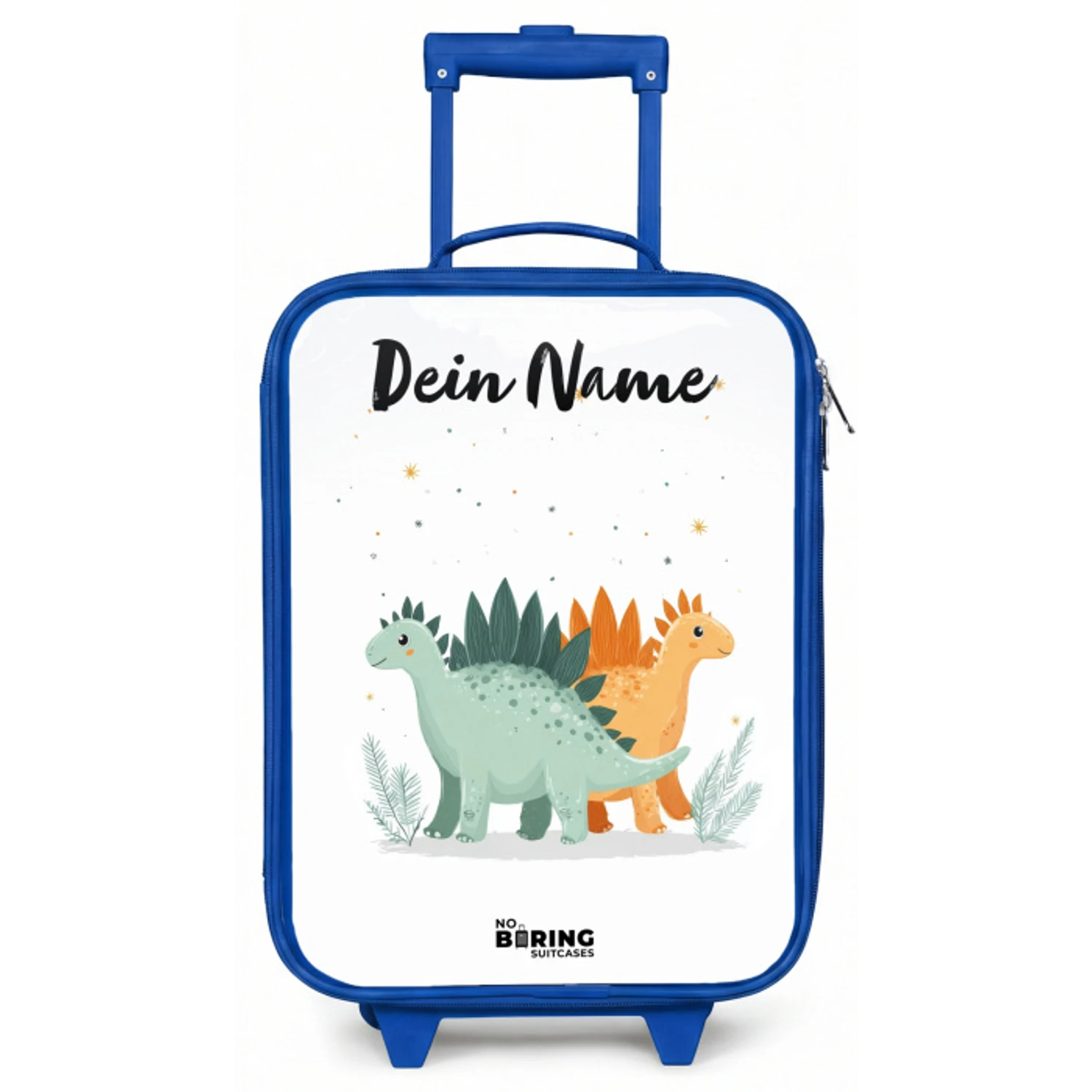 Dinos - Dieren - Sterren Kinderkoffer - Blauw klein -zz3dotto