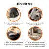 Bloemen - Japandi - Wabi sabi Inductie beschermer vinyl 3mm klein -zzzzzzz-td-werking