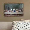 Het laatste avondmaal - Leonardo da Vinci canvas 2cm klein -sfeer3