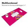 Lama - Kimono - Bloemenkrans - Felroze Muismat XXL klein -sfeer4