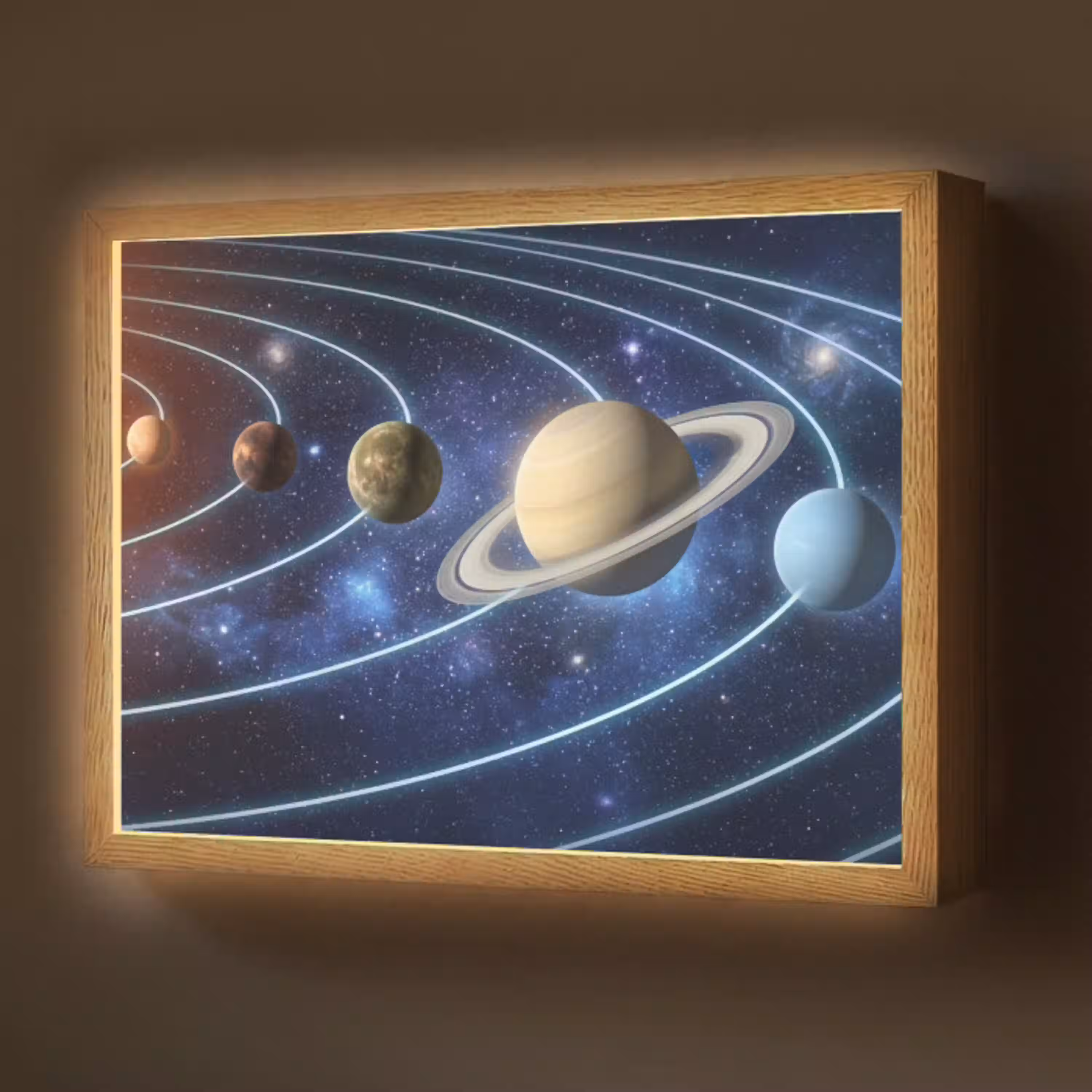 Ruimte - Zonnestelsel - Blauw Light Box met batterij (Wandlamp) middel -z3d_website