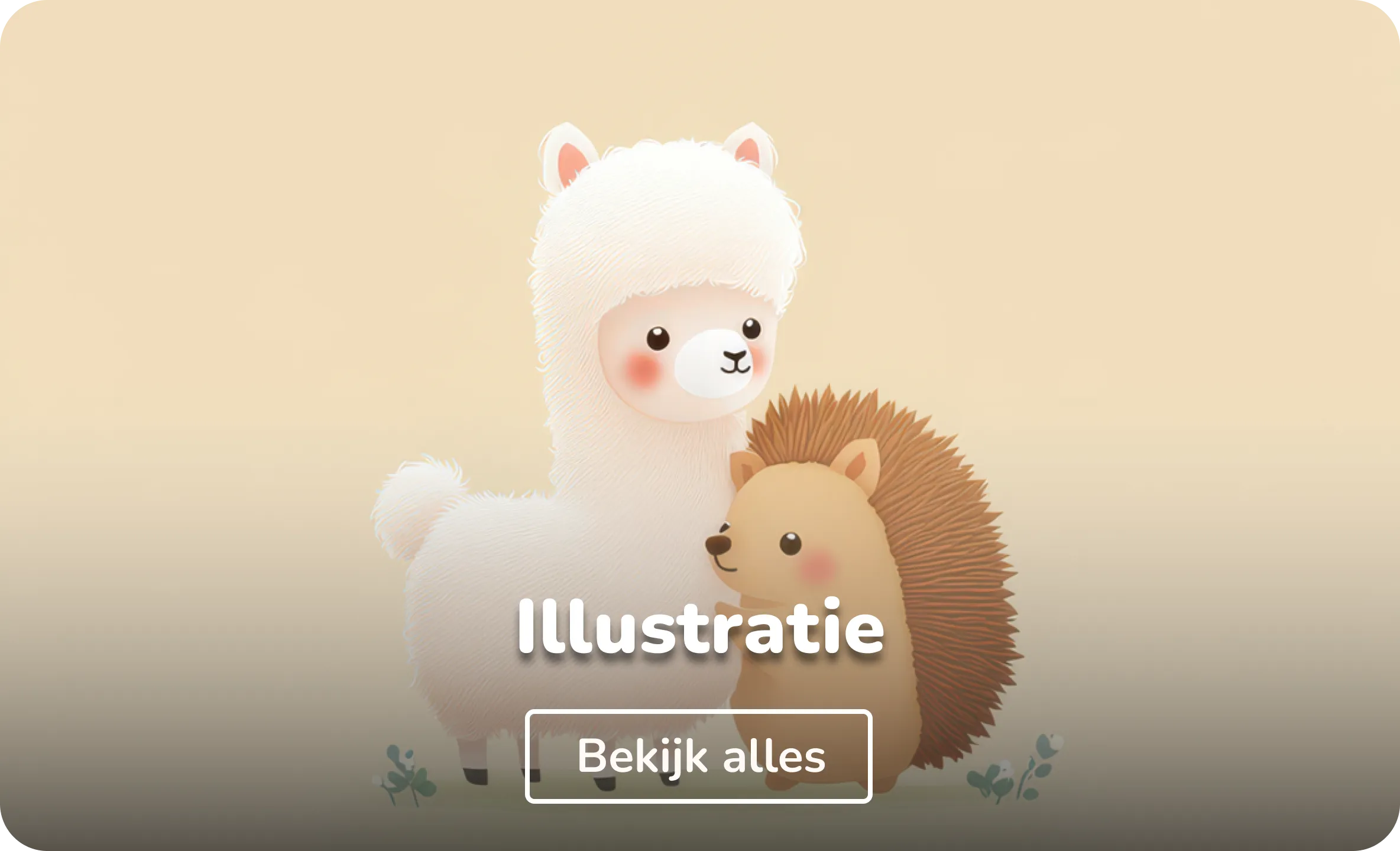 Poster in lijst illustraties