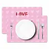 Love - Quote - Moeder - Rood Placemat vinyl groot -zzsfeer2_Kitchenyeah-website