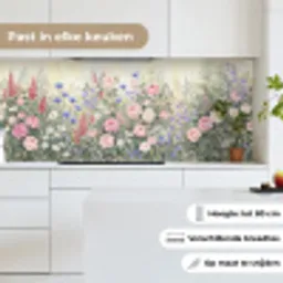 Bloemen - Tuin - Natuur - Kleurrijk keuken achterwand 2 middel -sfeer4_NL
