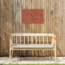 Bloemen - Print - Roze Tuinposter op houten frame 2 cm dik klein 845 -sfeer4