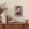 Varken - Olieverf - Dieren - Kunst Light Box met kabel (Tafellamp) klein -sfeer2
