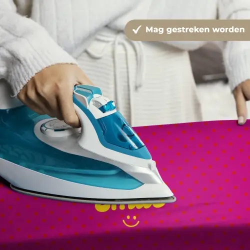 Smile - Stippen - Roze Wandkleed katoen klein -sfeer9