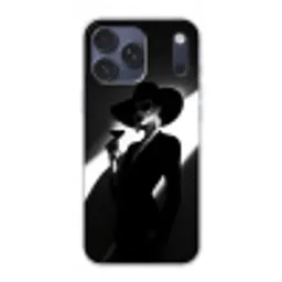 Vrouw - Wijn - Chic Telefoonhoesje iPhone 17 Pro Max klein -3d