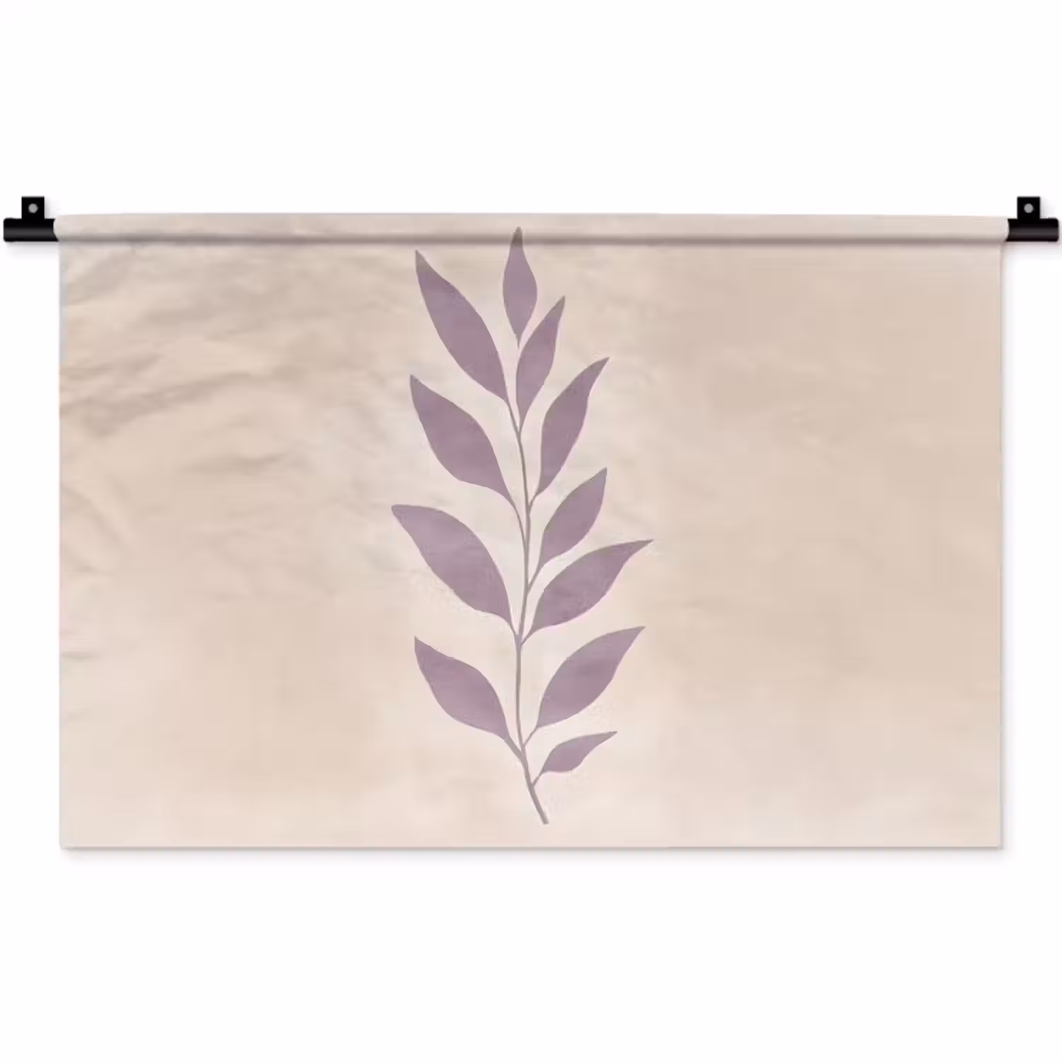 Wandkleed - Tak - Bladeren - Minimalistisch - Beige