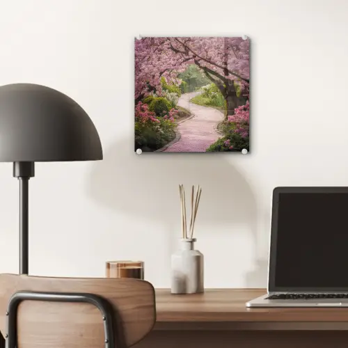 Kersenbloesem - Natuur - Sakura - Pad - Japanse tuin plexiglas 5mm klein -sfeer6