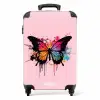 Vlinderverf Koffer - NBS - Handbagage middel -productfoto_recht