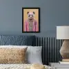 Panda - Pak - Zonnebril - Blauw fotolijst zwart zonder passe partout klein -sfeer3