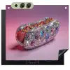 Hotdog - Steentjes - Glitters - Paars Inductie beschemer met haakjes middel -3d