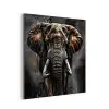 Olifant - Watercolor - Wilde dieren - Luxe aluminium wit klein -3d