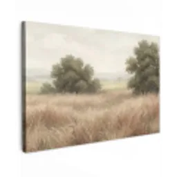 Landschap - Minimalistisch - Beige canvas 2cm klein -z3d