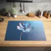 Blauw - Bloem - Glazen - Sierlijk Inductie beschermer vinyl 3mm klein -sfeer5