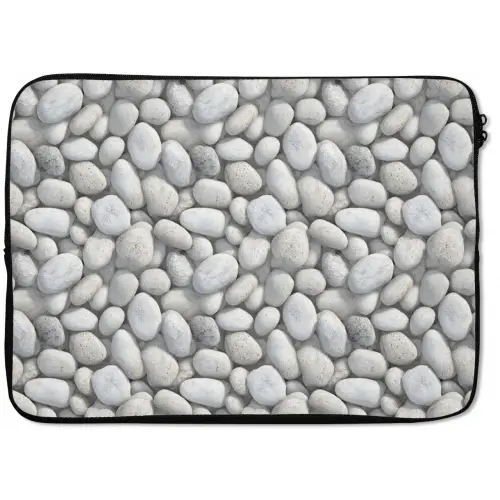Steentjes - Grijs - Ovaal laptophoes neopreen klein 279 -zkaufland3dotto