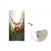 Hert - Geverfd - Gewei - Bruin fotobehang vinyl groot -3d