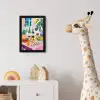 Tafel - Wijn - Fruit fotolijst zwart zonder passe partout klein -usfeer4_kinderkamer