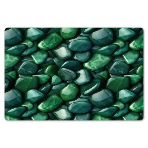 Groen - Glanzende - Kiezels Placemat vinyl groot 368 -zzsfeer1_Kitchenyeah-website