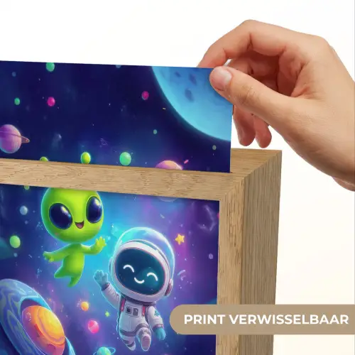 Alien - Astronaut - Ruimte - Planeten Light Box met kabel (Kinderlampje) klein -USP_websiteprintNL