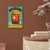 Cocktail - Negroni - Art - Sinaasappel aluminium wit klein -sfeer4