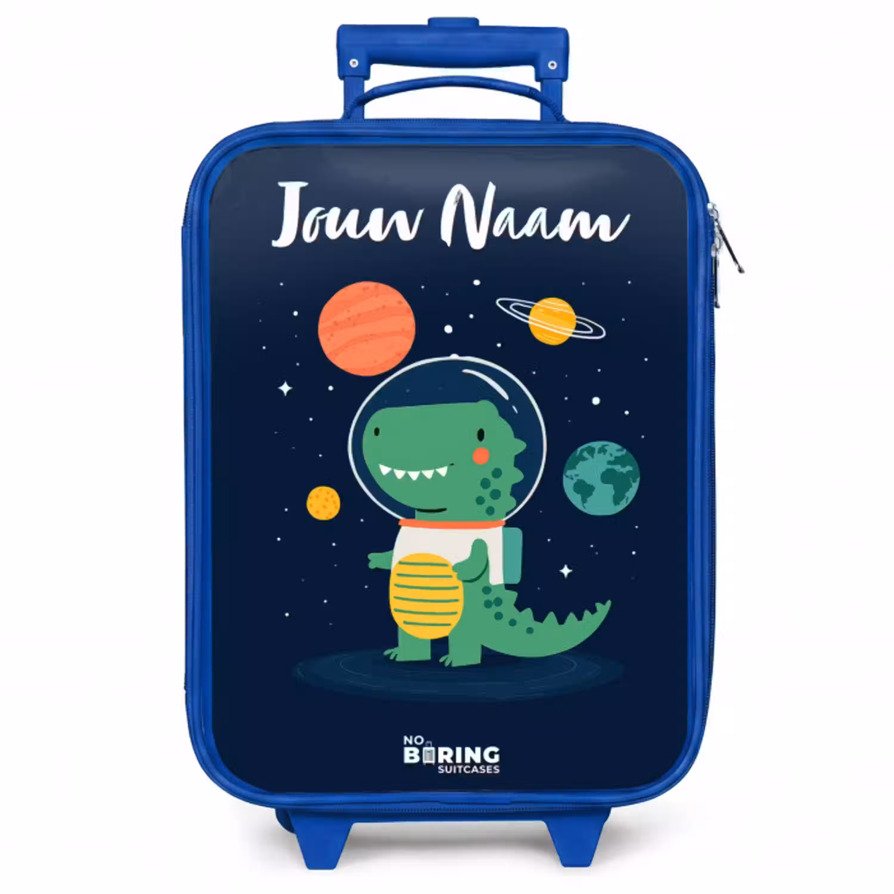 Ruimte - Dino - Planeten - Sterren Kinderkoffer - Blauw klein -zzz_website3d
