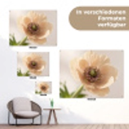 Bloem - Minimalistisch - Groen tuinposter los doek klein -Xsfeer9_DE