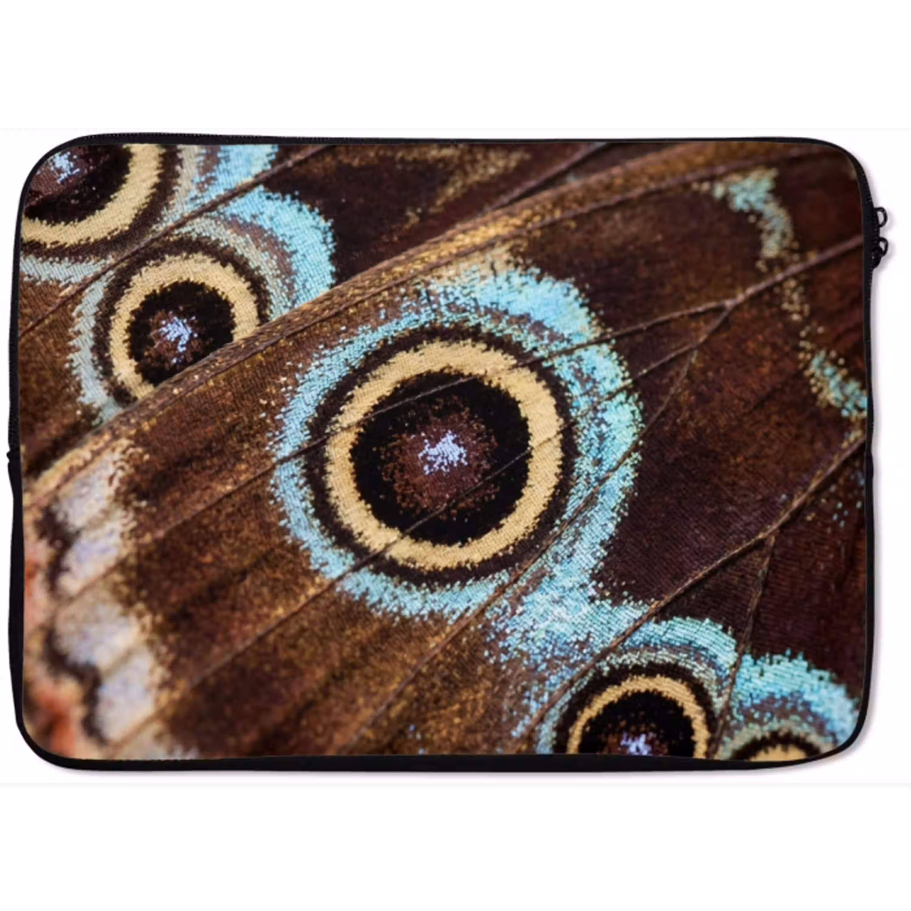 Vleugels - Vlinder - Blauw laptophoes neopreen klein -zkaufland3dotto