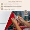 Kersttruck - Sneeuwbos - Rood keuken achterwand spatscherm klein -spatscherm_NL