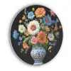 Vaas - Boeket - Bloemen - Kleur Akoestische PET Vilt - Rond klein -3d