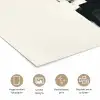 Rechthoeken - Penseelstreken - Abstract - Zwart poster papier klein -closeup_NL