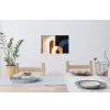 Abstract - Vormen - Donkerblauw Muursticker klein -eettafel