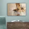 Modern - Bruin - Abstract - Beige canvas 2cm klein -sfeer4
