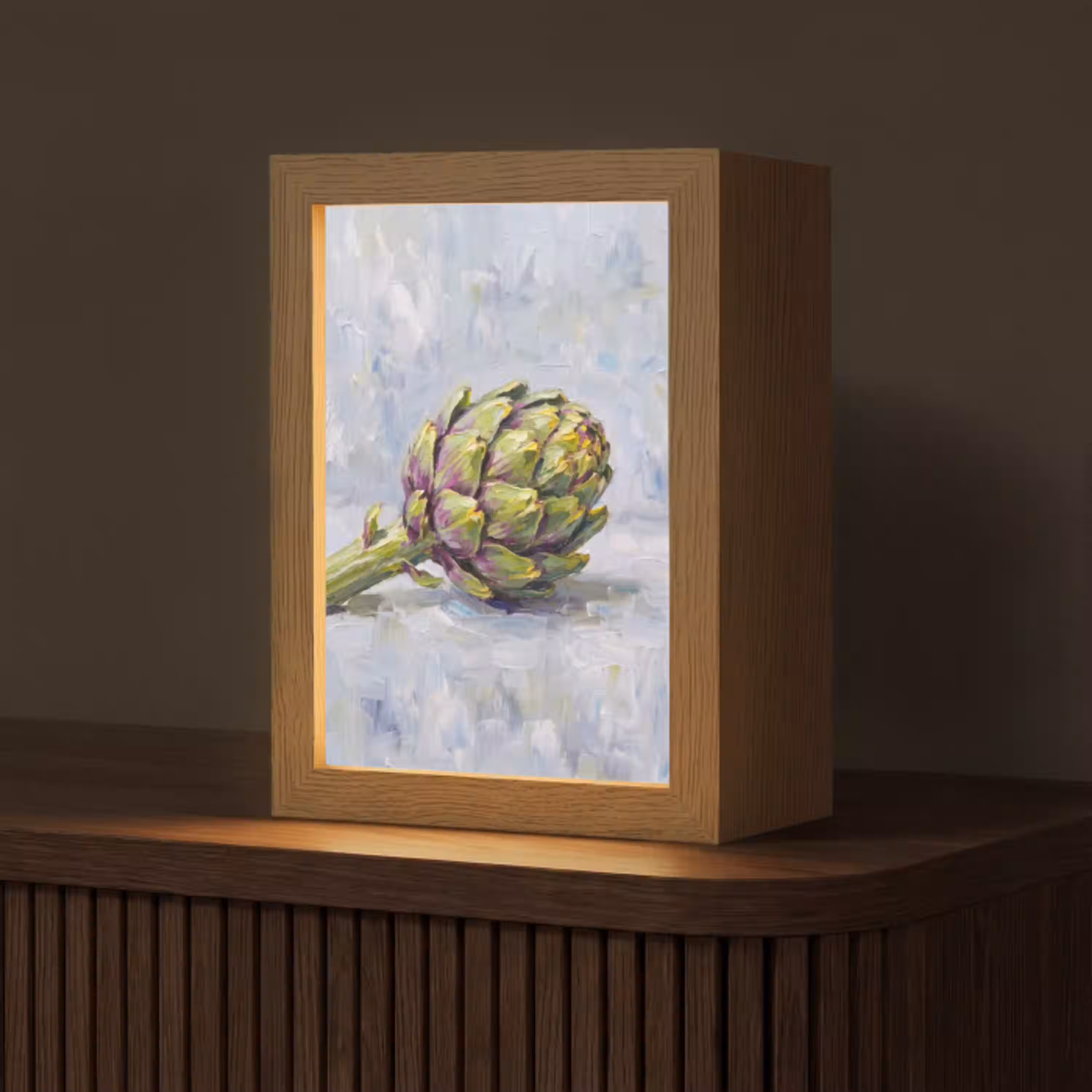 Eten - Artisjok - Modern Light Box met kabel (Tafellamp) klein -z3d_website