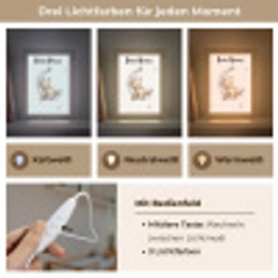 Beer - Maan - Sterren - Kinderen Light Box met kabel (Kinderlampje) klein -USP_lichtkleurDE