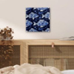 Vissen - Bloemen - Blauw plexiglas 5mm klein 11 -sfeer4
