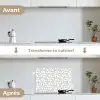 Grafisch - Patroon - Modern keuken achterwand spatscherm klein 900 -voor_na_FR