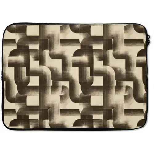 Abstract - Retro - Zwart laptophoes neopreen klein 279 -zkaufland3dotto
