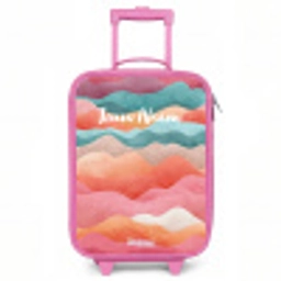 Abstracte golven Kinderkoffer - Roze klein -3d